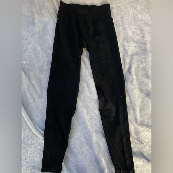 VS PINK seamless black leggings size womens small - Picture 3 of 4